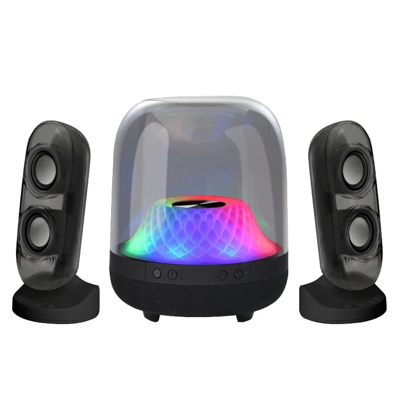 Bluetooth speaker fourth generation black and white wireless matte speaker desktop home stereo high quality, flat replacement