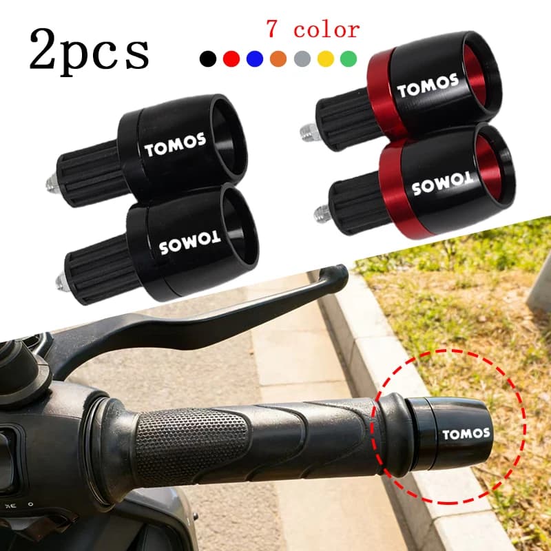 Manopole per Manubrio Moto con Tappi Terminali per Tomos Nitro Arrow Sprint LX Streetmate R A35 Racing TT