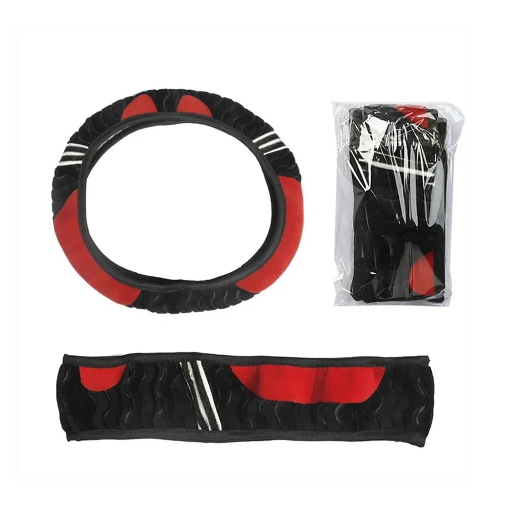 NUOVO Coprivolante per auto in peluche Little Monster 38 cm Coprivolante antiscivolo caldo elastico Car Styling Accessori per auto per le donne