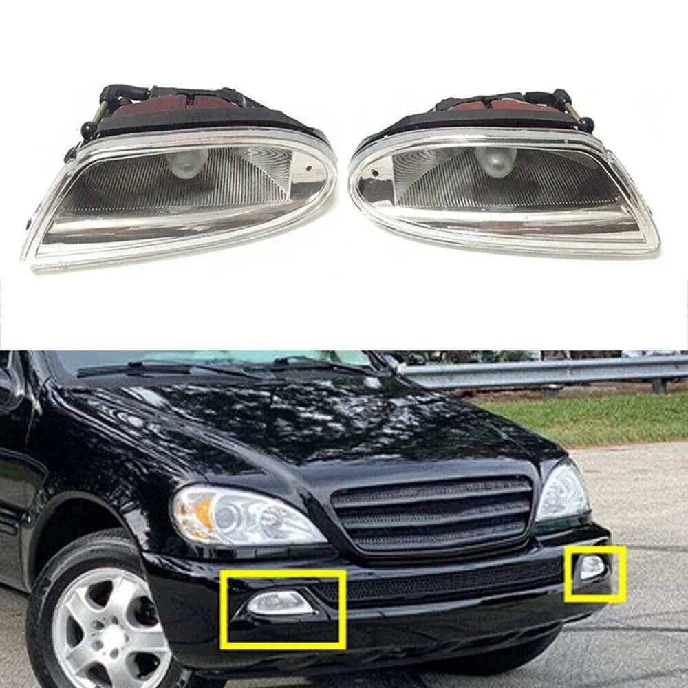 Per il 1998-2005 Mercedes-Benz ML320 ML350 ML420 ML500 W163 Paraurti anteriore Fendinebbia (senza lampadina) 1638200428 1638200328