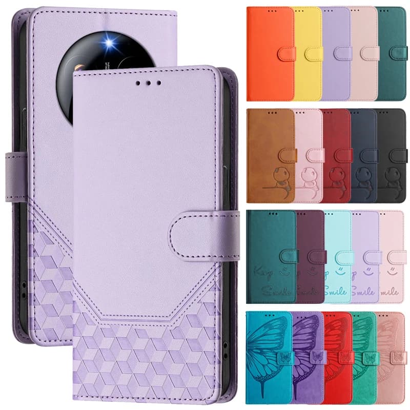 Custodia a Portafoglio in Pelle Classica con Rilievo per Xiaomi 17 Pro Ultra 5G, Cover Flip per Xiaomi 17 17Pro Max con Slot per Carte