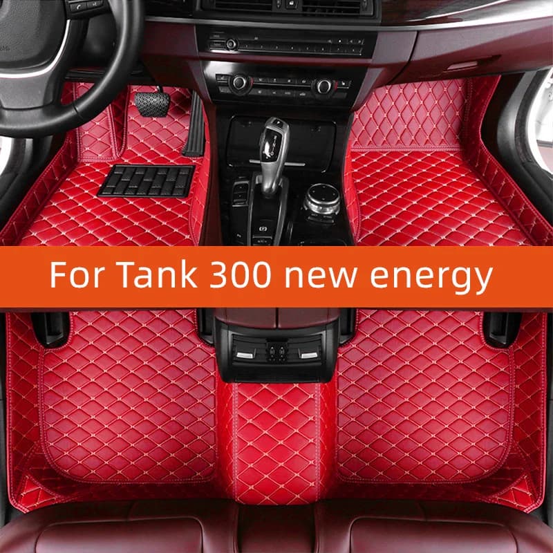 Customized Leather Car Car Mat for Tank 300 New Energy 2024 2025 2026 2027 Car Mat Interior Accessories