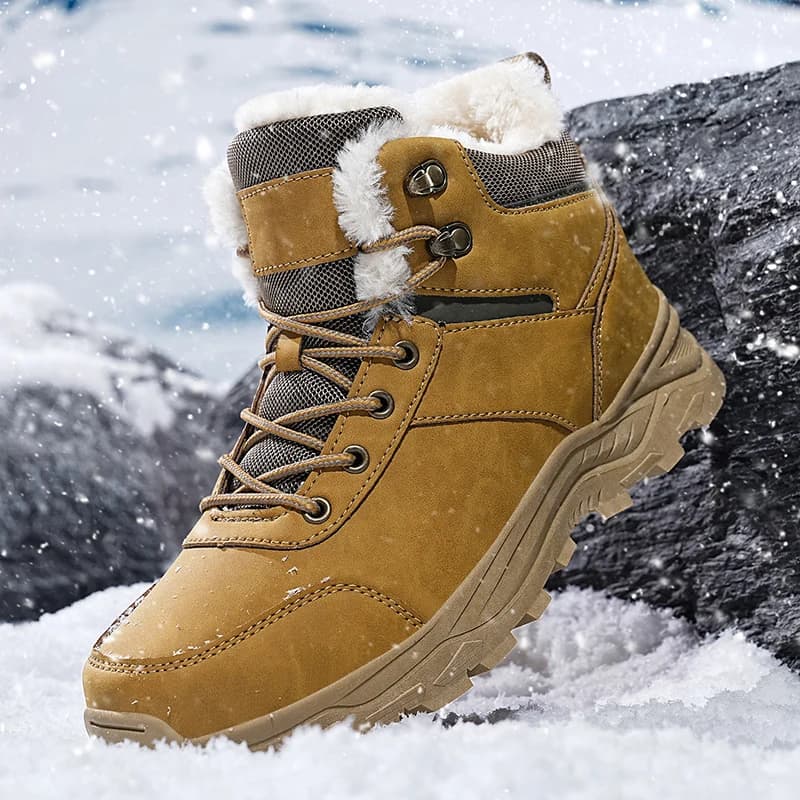 Stivali da neve Stivali invernali da uomo Mantieni caldi Stivali di peluche da trekking Scarpe casual da uomo Montagna da neve 2025