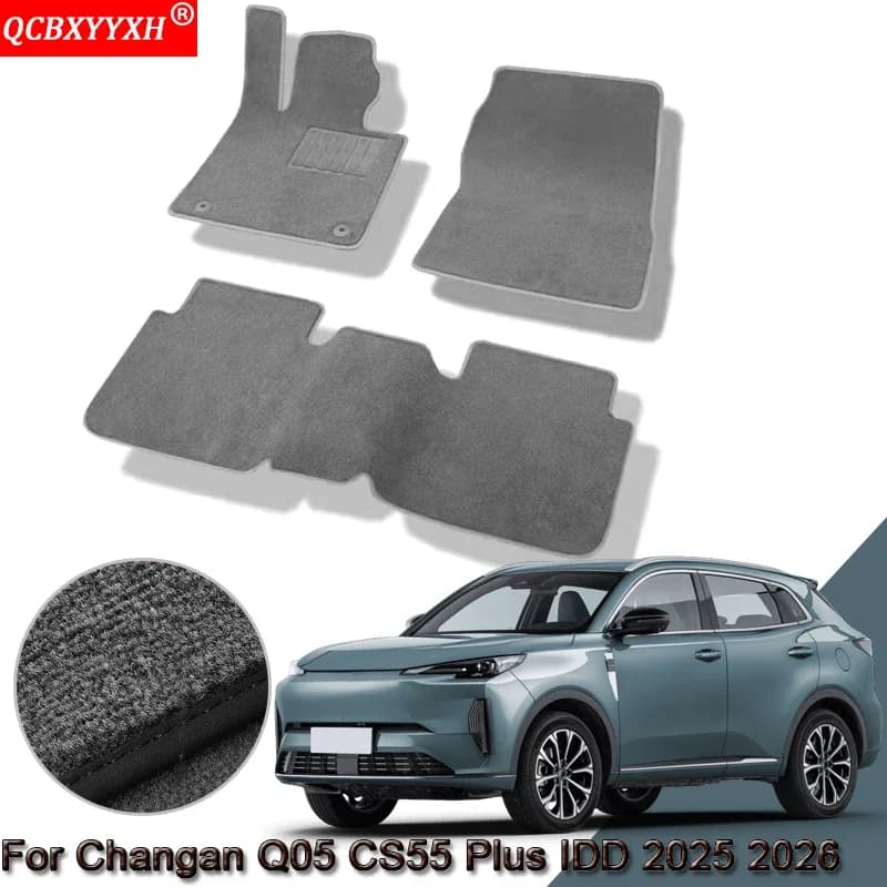 Tappetini Auto Personalizzati Impermeabili Antiscivolo Protezione Interna Tappeti per Changan Q05 CS55 Plus IDD 2025 2026