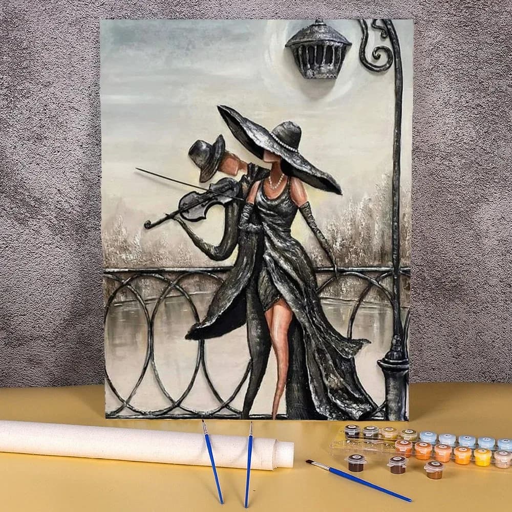 Paint By Numbers Kit Abstract Women Painting By Numbers On Canvas Paints For Adults DIY Acrylic Paint Wall Art Gift Home Decor