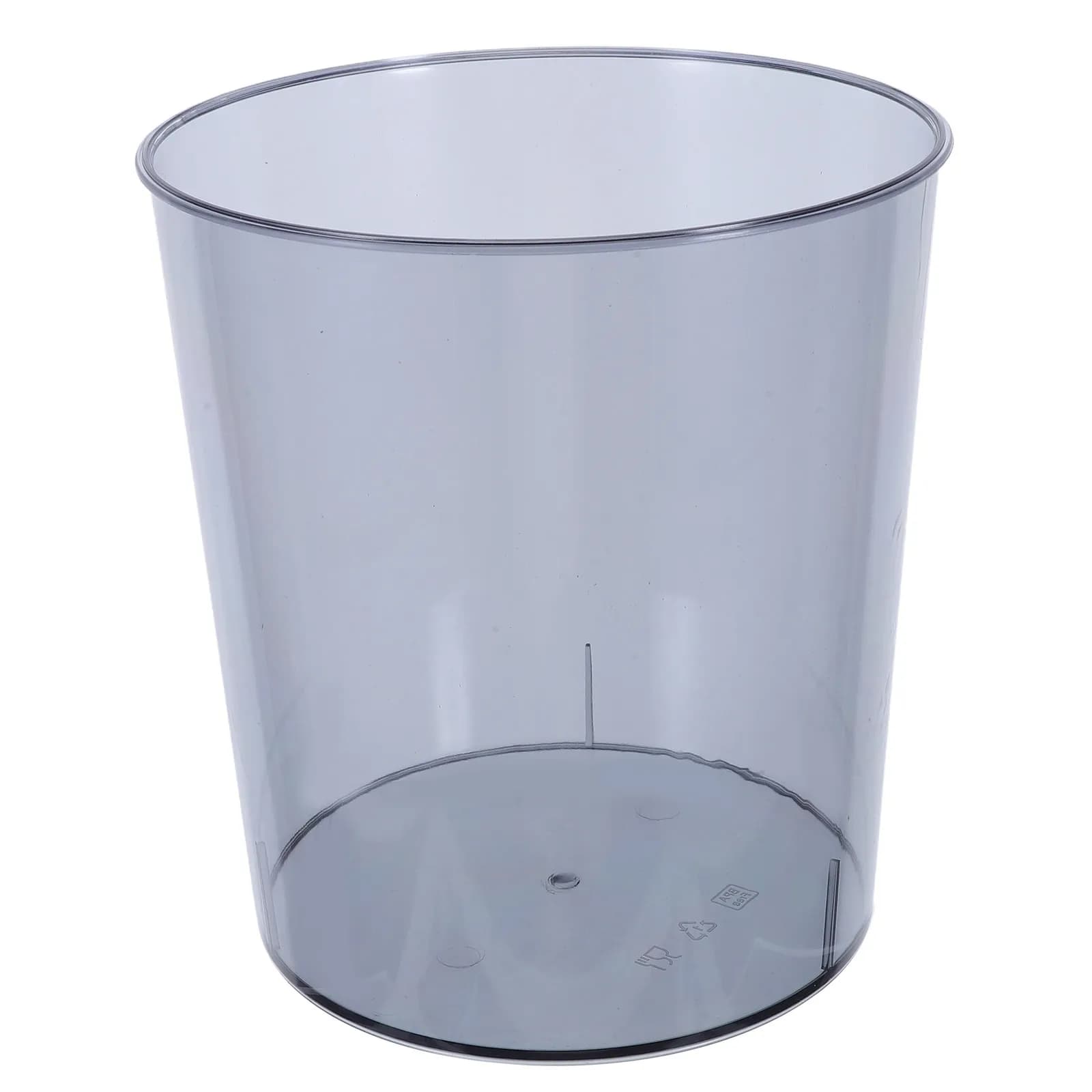 Piccolo cestino per rifiuti in plastica, mini cestino rotondo per rifiuti, cestino per dormitorio, ufficio, camera da letto, cucina, compatto .8x8.7in