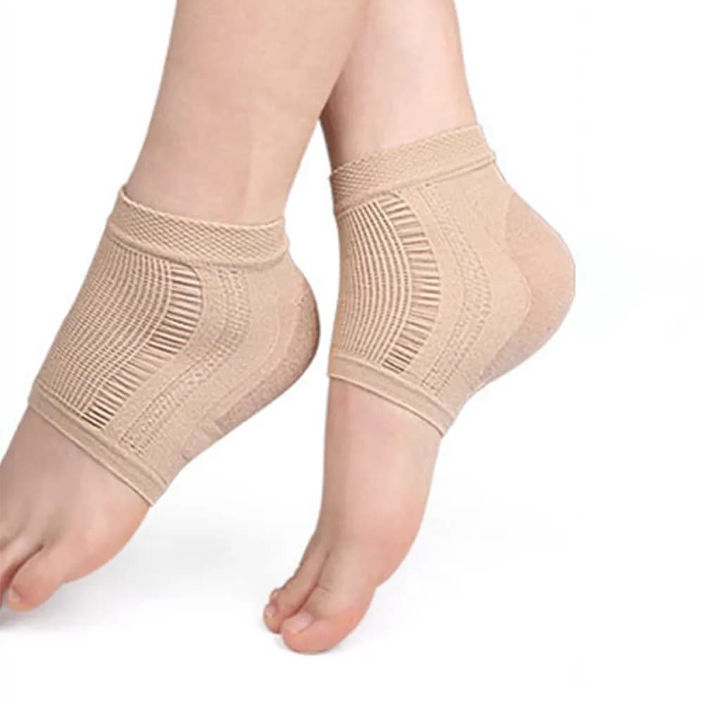 2 Paia di Calzini in Gel per la Cura dei Piedi, Idratanti e Traspiranti, Protezioni per Talloni Secchi e Screpolati, Sollievo dal Dolore
