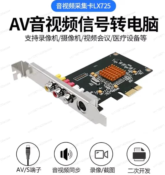 Scheda di acquisizione video per telecamere DV, trascrizione AV, simulazione di vecchi nastri video, importazione da computer, video medicale a colori, ecografia B, SDK