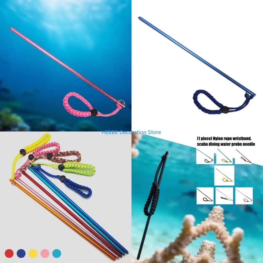 B0KC Rust Resistant Diving Probe With Wrist Rope Diving For Snorkeling Spearfishing And Marine Activity