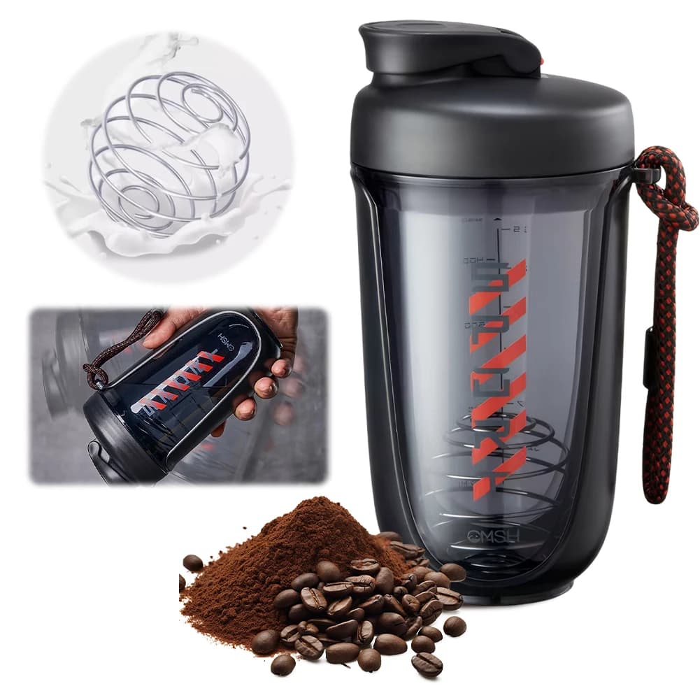 Bottle for Drinks and Blends from 590ml, Antigoccia, for Fitness, with Removable Mixer for Powder Proteins, Ideal for Gym, Camping, Hiking and Sport