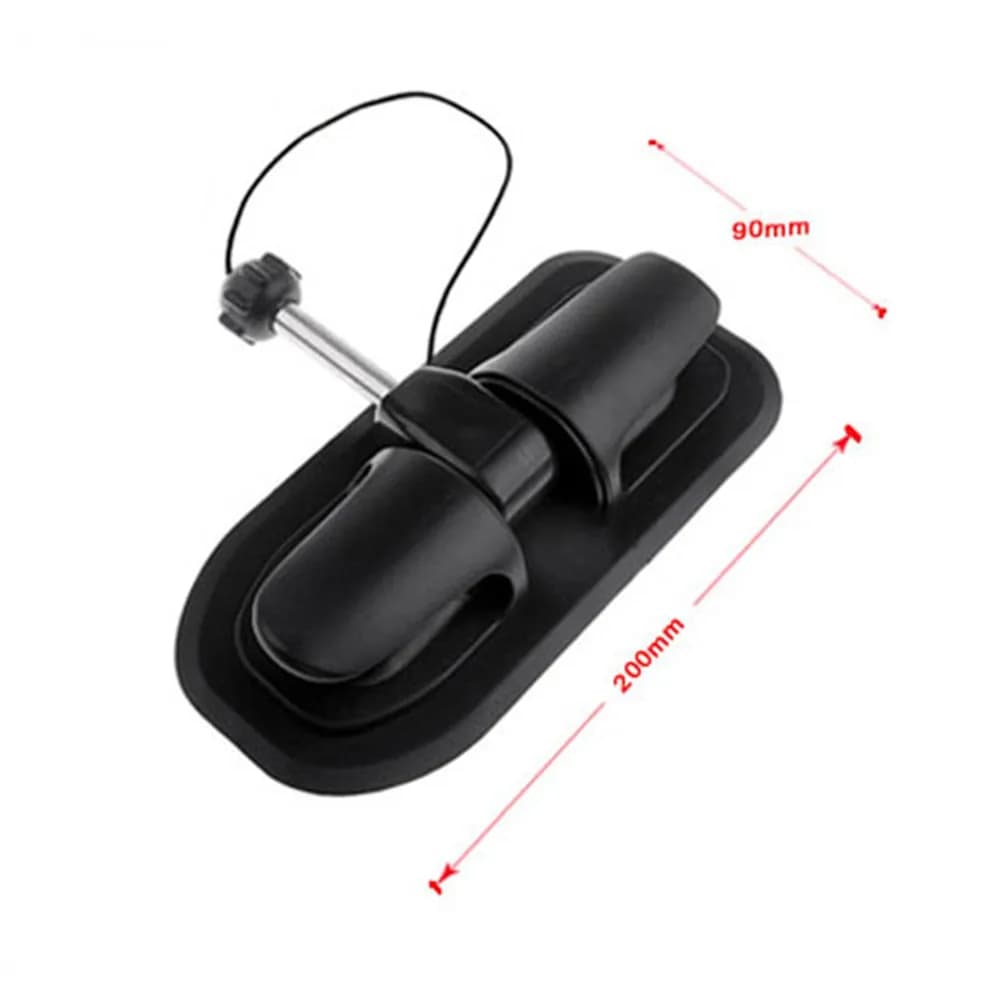 Supporto Universale per Ancoraggio con Blocco a Leva per Kayak Gonfiabile, Canoa, Gommone, Dinghy con Rullo per Remi e Patch di Ancoraggio Salva-Fatica