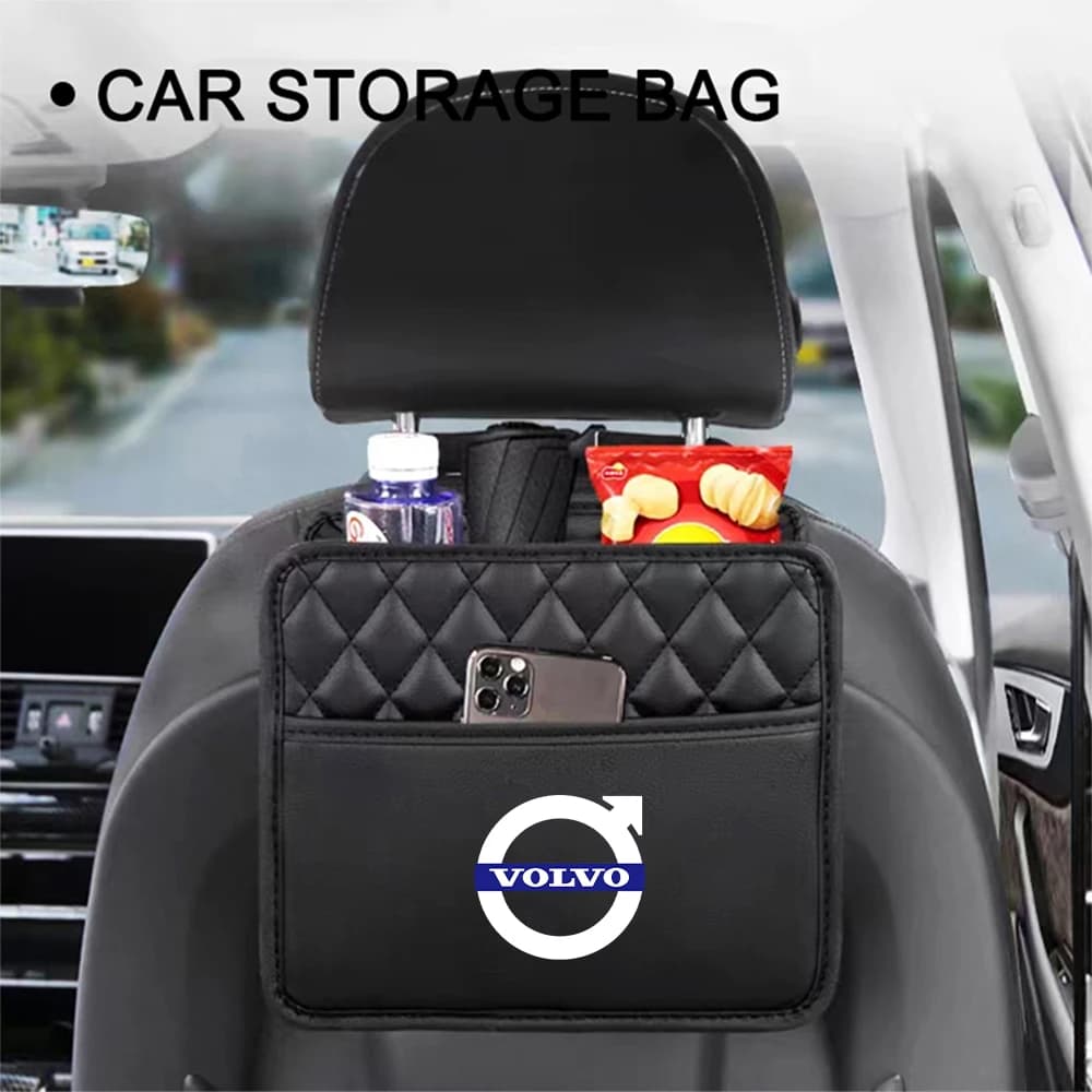 Auto Sedile Posteriore Organizzatore Multifunzione Sacchetto di Immagazzinaggio Auto Tessuto Portabicchieri Per Volvo Xc60 Xc90 V40 V60 V50 S60 Accessori Auto