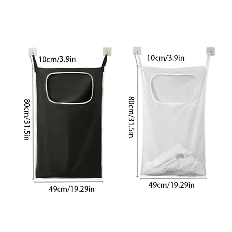 Hanging door Bed linen basket Cover box for wall mounted dirty clothes Bag for various items for the house