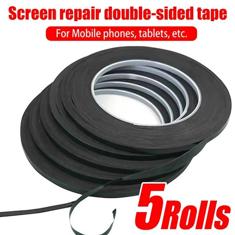 Biadsive tapes for 10M screen repair Mobile phone repair Black adhesive tape for frame screen with strong stickiness for Samsung Xiaomi