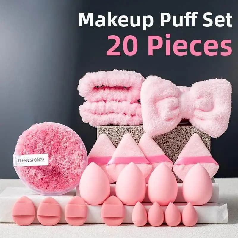 Kit di 20 spugne per il trucco, spugne triangolari per la bellezza, mini spugne per il make-up, per fondotinta liquido e correttore.