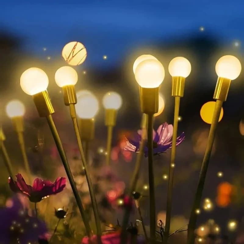 Luci da giardino solari a LED Luci lucciole alimentate Luci da giardino vibranti impermeabili per esterni per la decorazione natalizia del percorso del patio
