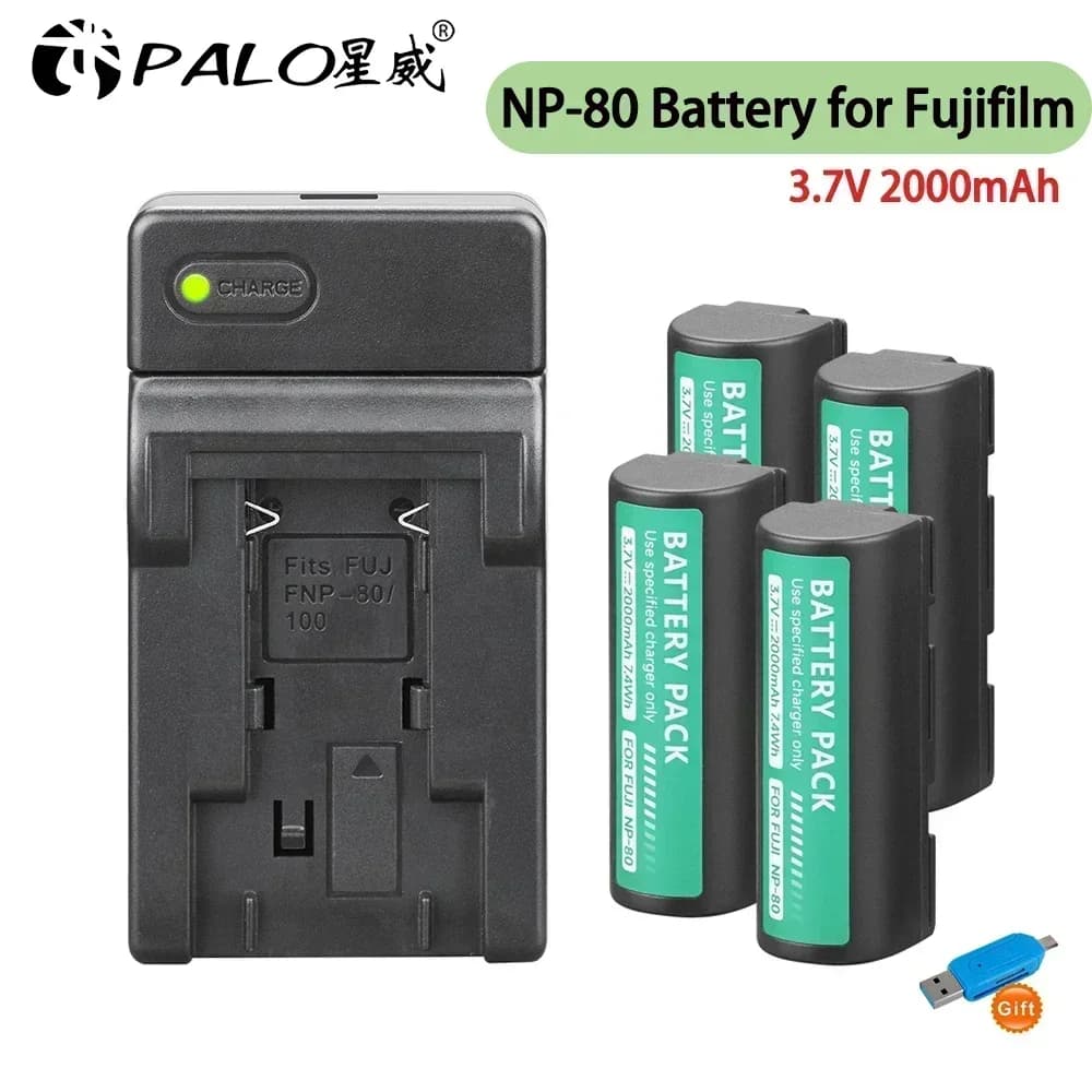 NP-80 NP 80 2000 mAh battery for Fujifilm FinePix 1700 4900 1700z 2700 MX-2900 2900z FinePix 6800 6900 for KODAK DC4800 Zoom JD