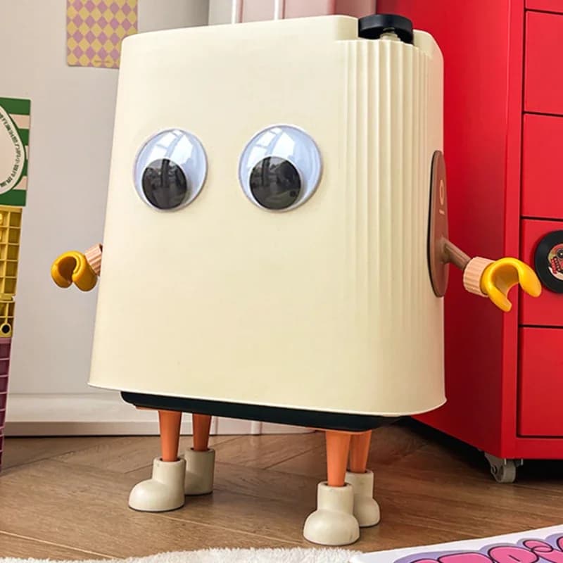 Simpatica pattumiera creativa per la casa, soggiorno, pressa con coperchio, secchio per WC, camera da letto, ufficio, cestino per rifiuti
