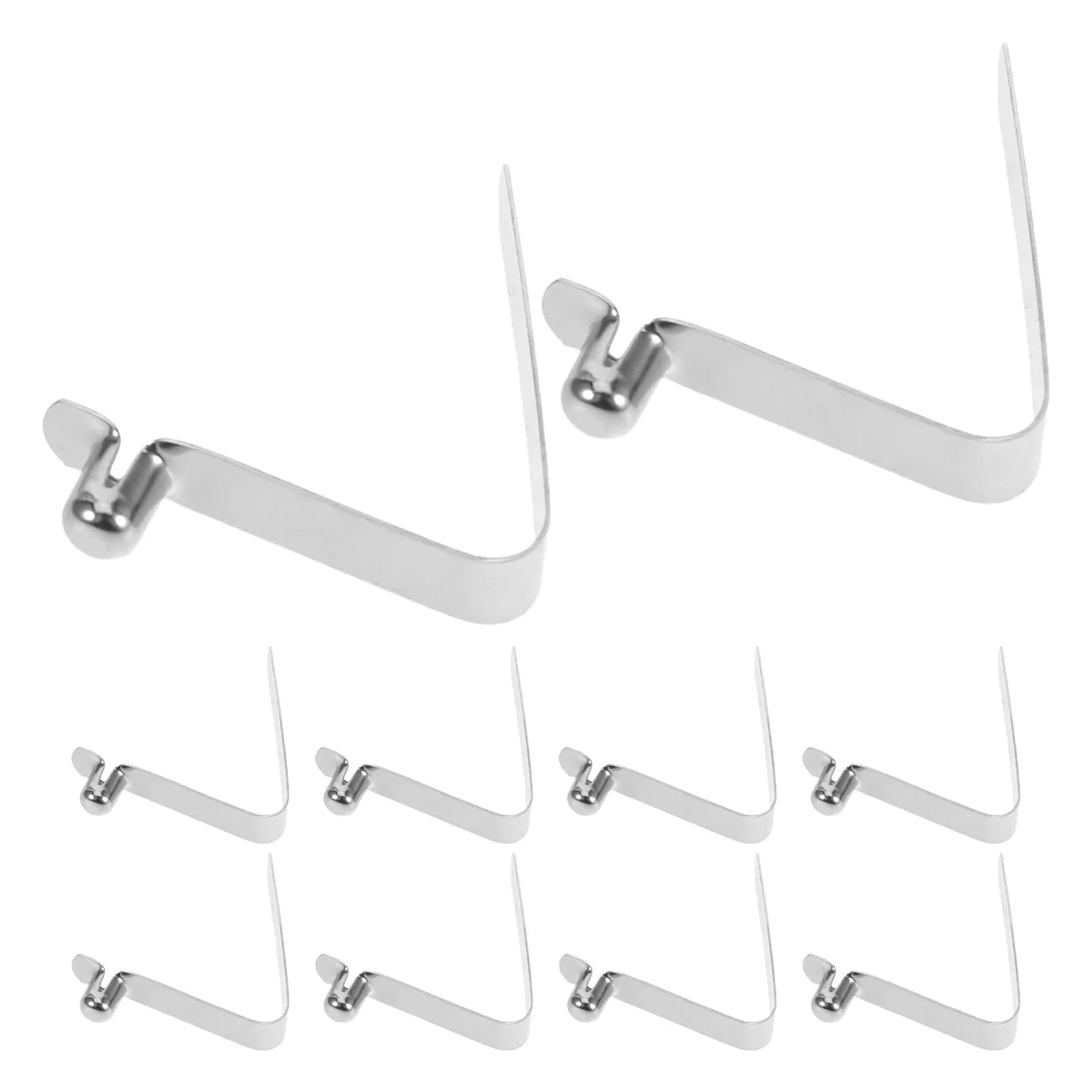12 Pezzi Clip a Molla a V per Palo da Tenda, Clip per Pagaia da Kayak, Bottone a Molla per Tubo Telescopico da Esterno