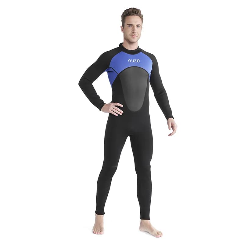 3mm Men's Snorkeling Mute Full Dive Surf Mute Warm Winter Long Sleeve Kayak Swimwear Back Zip