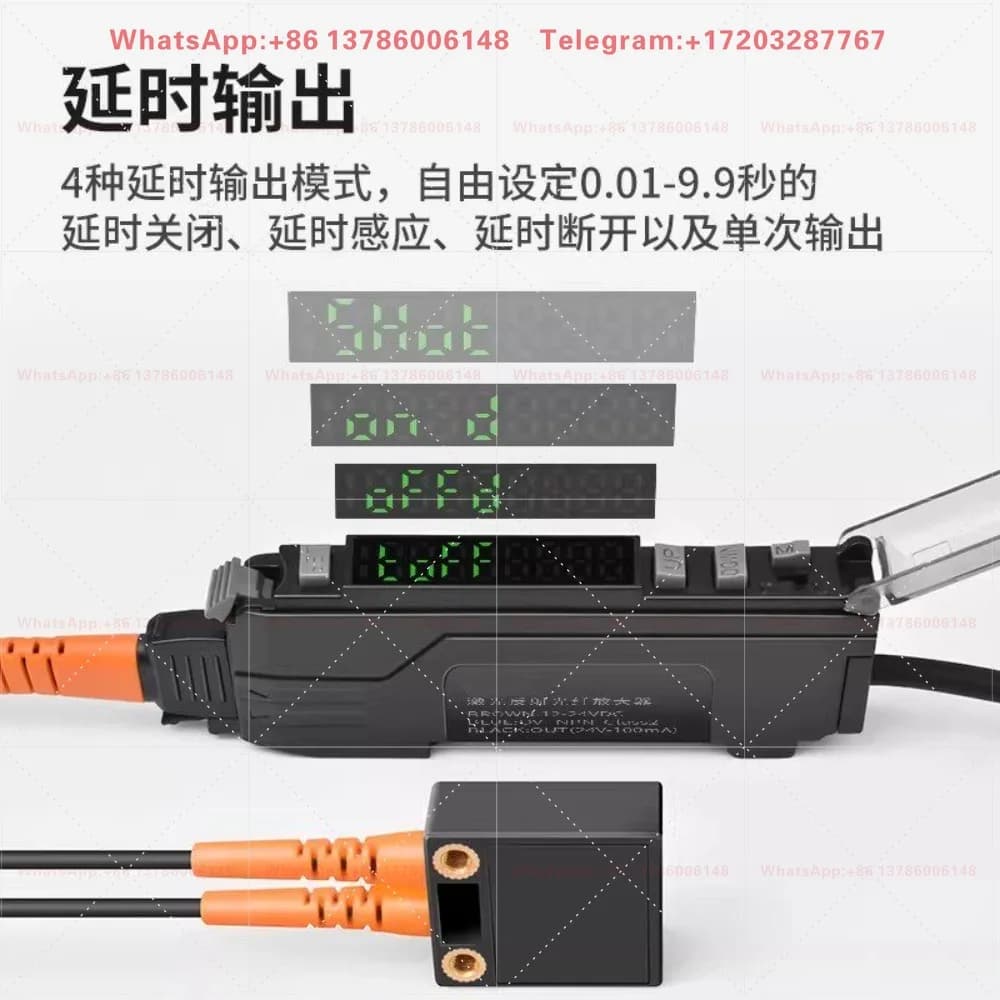 Degree Diffuse Reflection Laser Fiber Amplifier Adjustable Optical Switch of Laser Sensor