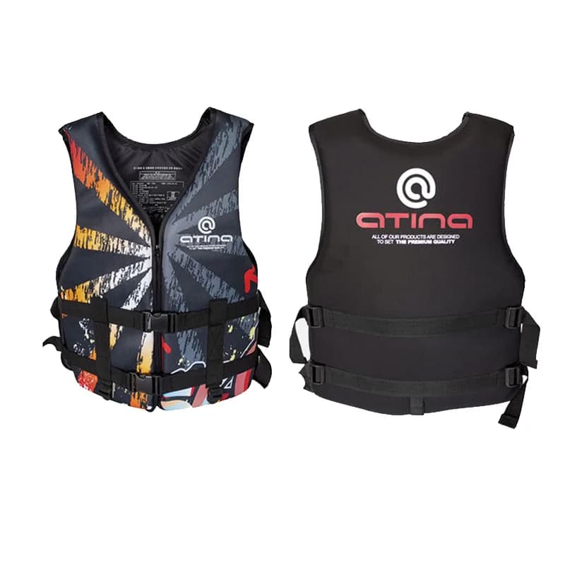 Gilet di salvataggio professionale in neoprene Uomo Donna Giubbotto di salvataggio Galleggiabilità Giubbotto di salvataggio Pesca Surf Giubbotto di salvataggio Nuoto Costume da bagno galleggiante