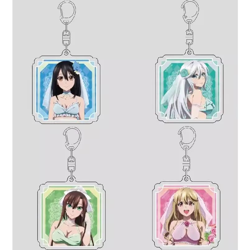 Game Rihavein Aiba Asagi Kirasaka Sayaka Himeragi Yukina Keychain Doll Anime Acrylic Keyring Pendant for Gift