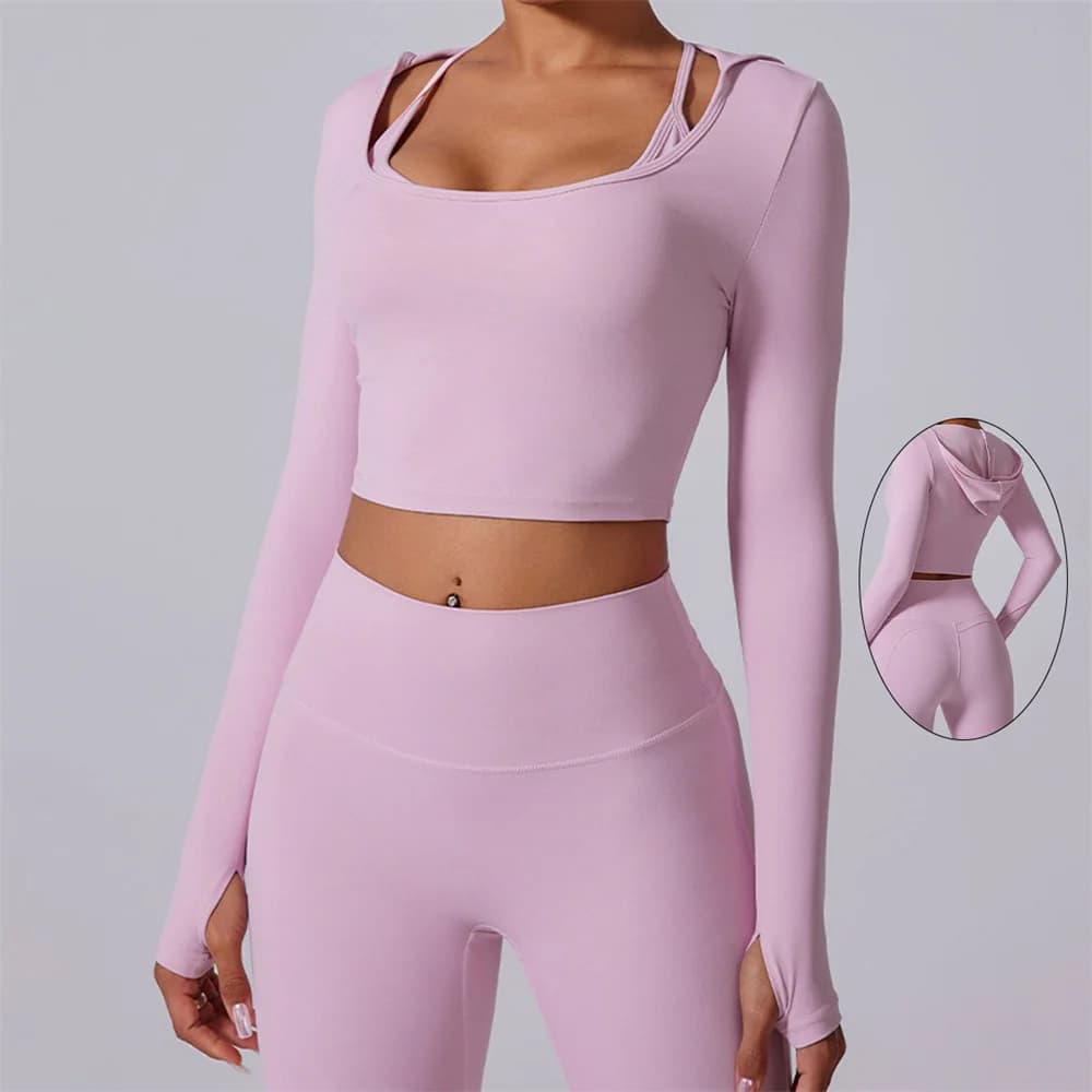 Felpa con cappuccio Giacche sportive strette Cerniera da donna Abbigliamento da yoga da corsa Abbigliamento sportivo Top da allenamento a maniche lunghe ad asciugatura rapida femminile