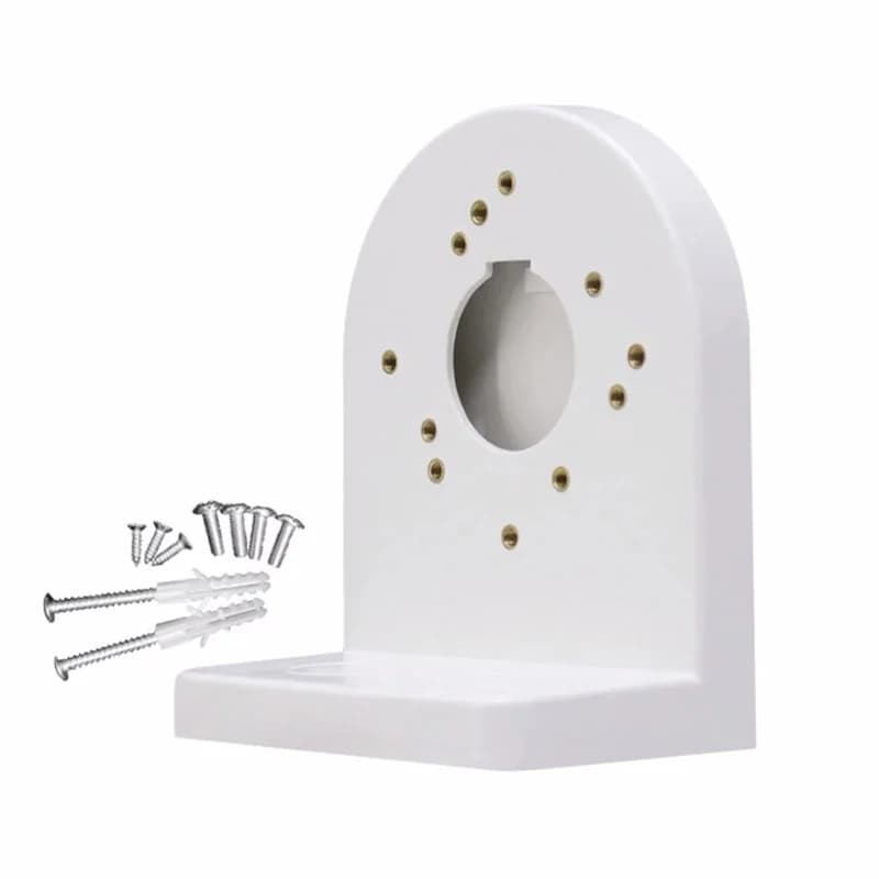 Per telecamera Dome CCTV ad angolo retto con viti ABS Universal Fit Indoor Outdoor durevole antiruggine staffa di tipo L montata a parete