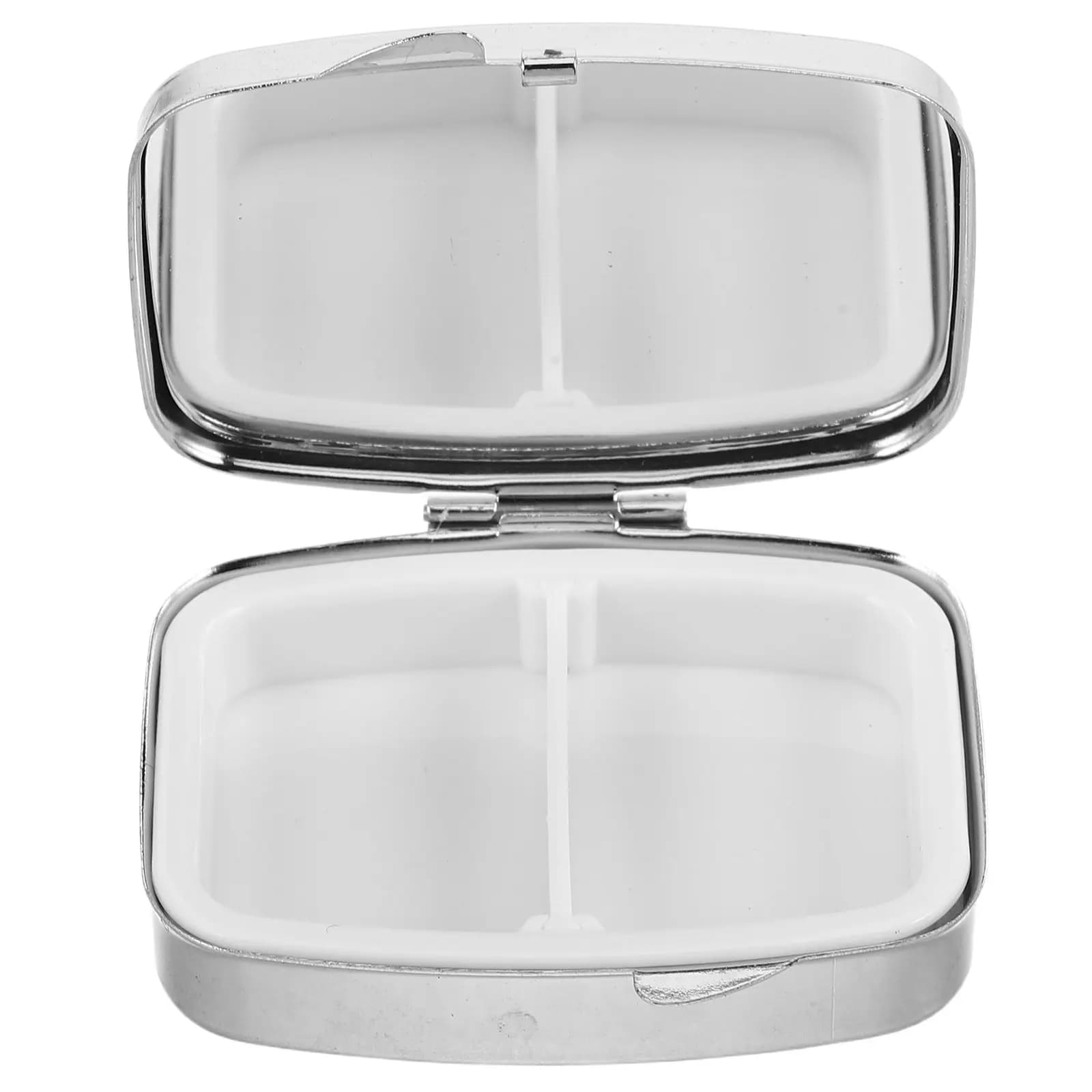 Mini Portapillole con Design in Strass, Scatola Compatta per Medicinali da Viaggio e Uso Quotidiano, Contenitore Multicomparto per Vitamine e Integratori