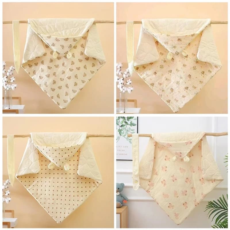 Thickened Cotton Filled Baby Wrap Blanket for Newborns Winter Outdoor Use Hospital Discharge Baby Carrier Blanket & Swaddling