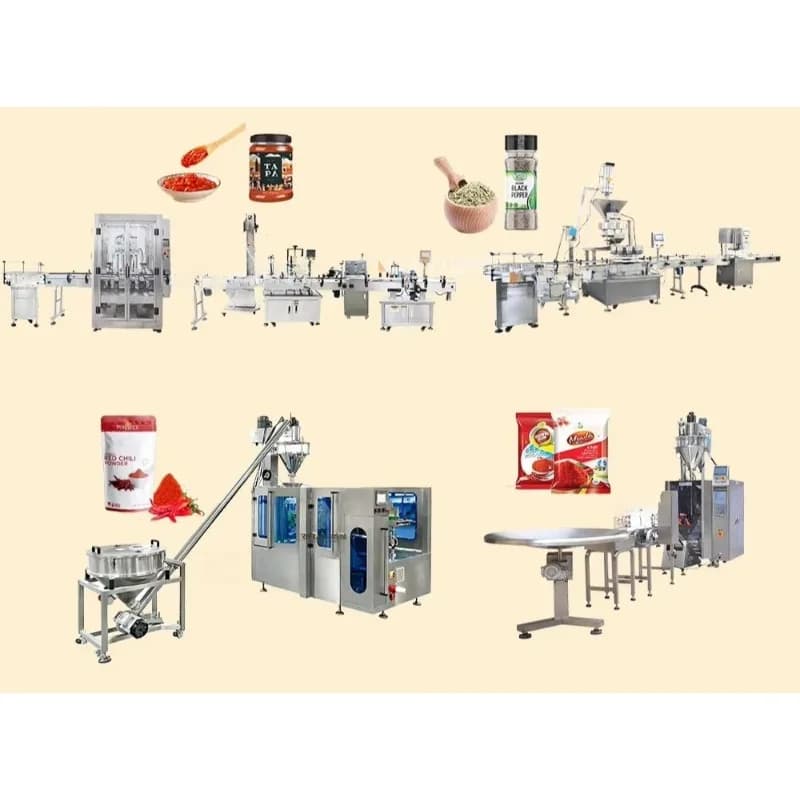 Automated Protein Powder Filling Capping and Labeling Production Line Aluminum Cans Powder Packaging Production Line Customized