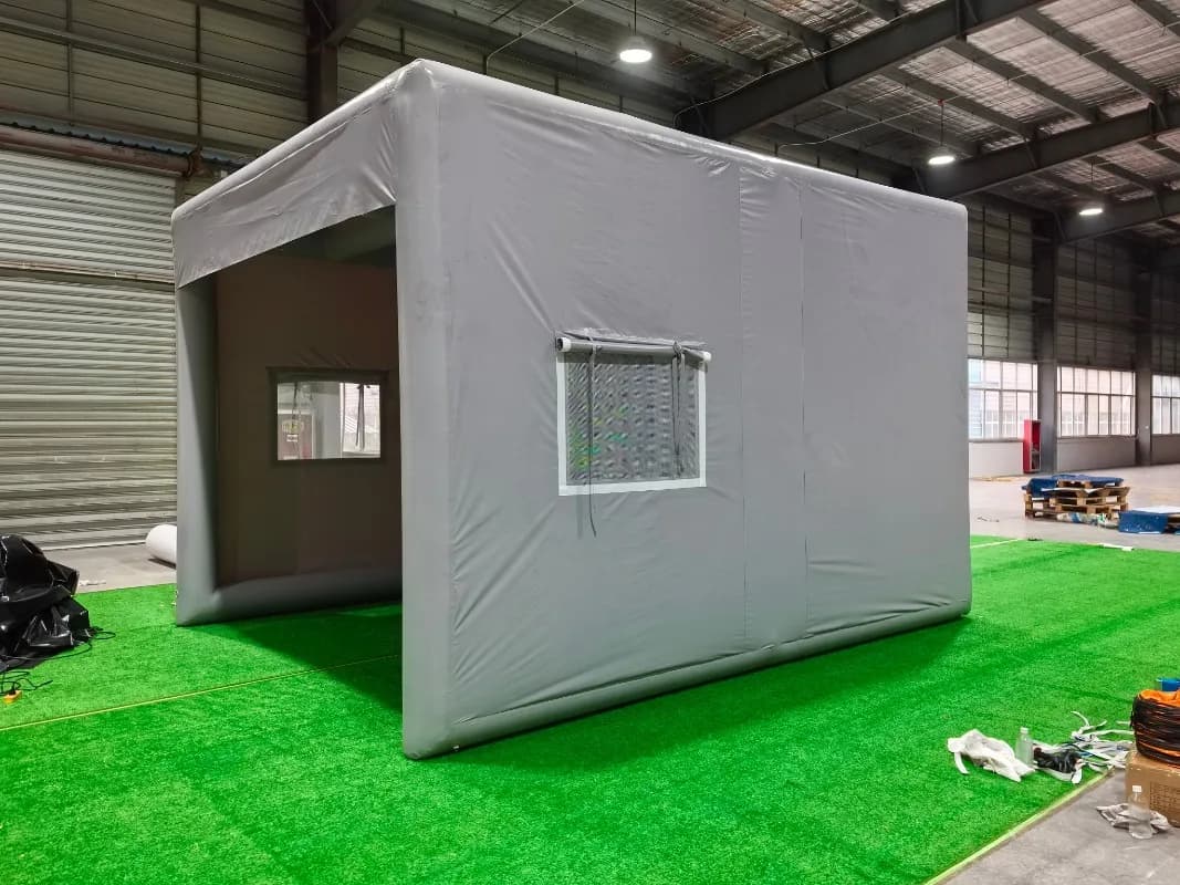 Inflatable golf emulator tent with curtains for swing practice, golf training cage shooting tent, portable for outdoor sports