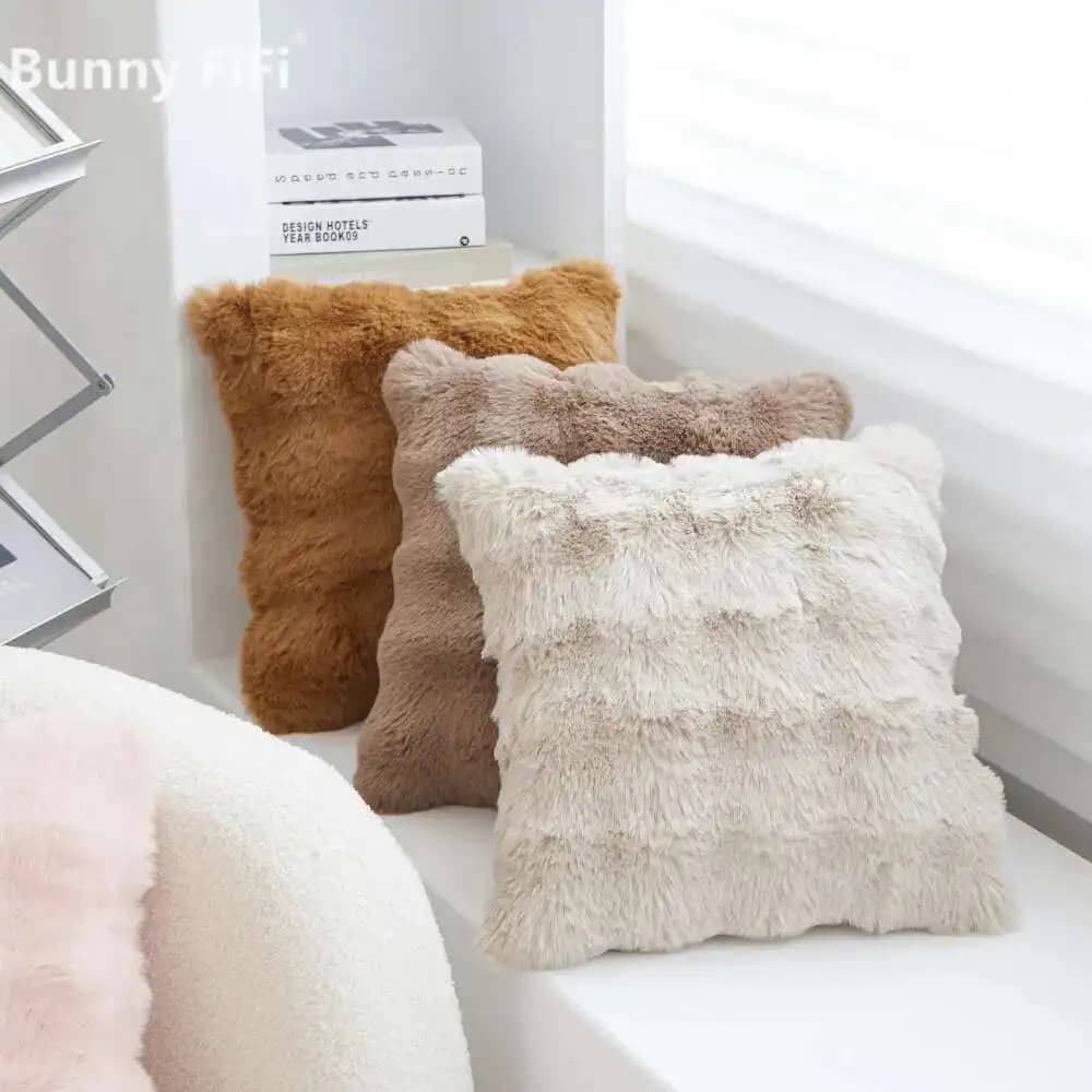 Fodere per cuscini in peluche di velluto a bolle 45x45 cm – Federe per cuscini jacquard ricamate morbide in tinta unita per decorazioni per divano e letto