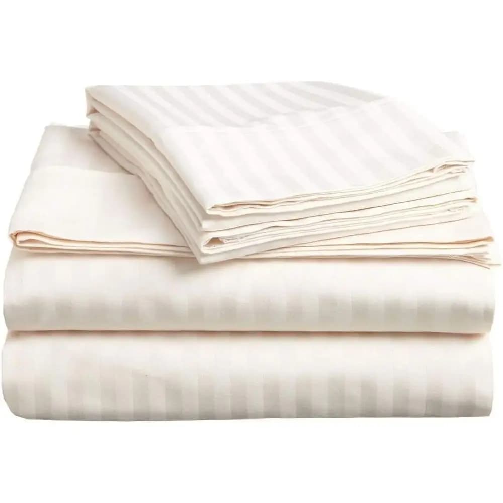 Hotel Luxury 1500 Thread Count 4-Piece Bed Sheet Set Authentic Heavy Egyptian Cotton its Mattr15" to 18'' Inch Deep ket, King Si