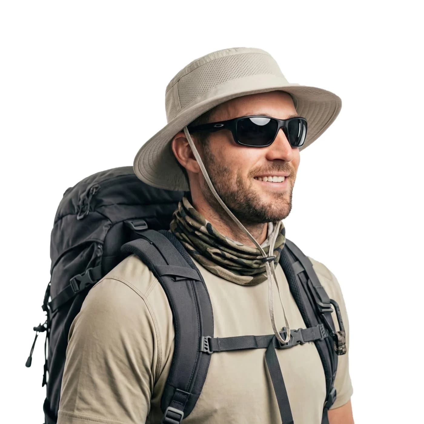 Men Women Lightweight Booney Hat Vented Sun Hat Beach Summer Hat Sun Protection Hat Adjustable Outdoor Hat FC359