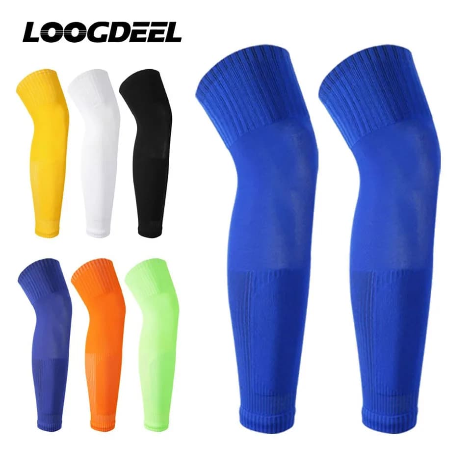 Loogdeel 1 pair of football calve socks for adults socks Calcium leggings over the knee sports knee braces breathable knee braces articular knee braces