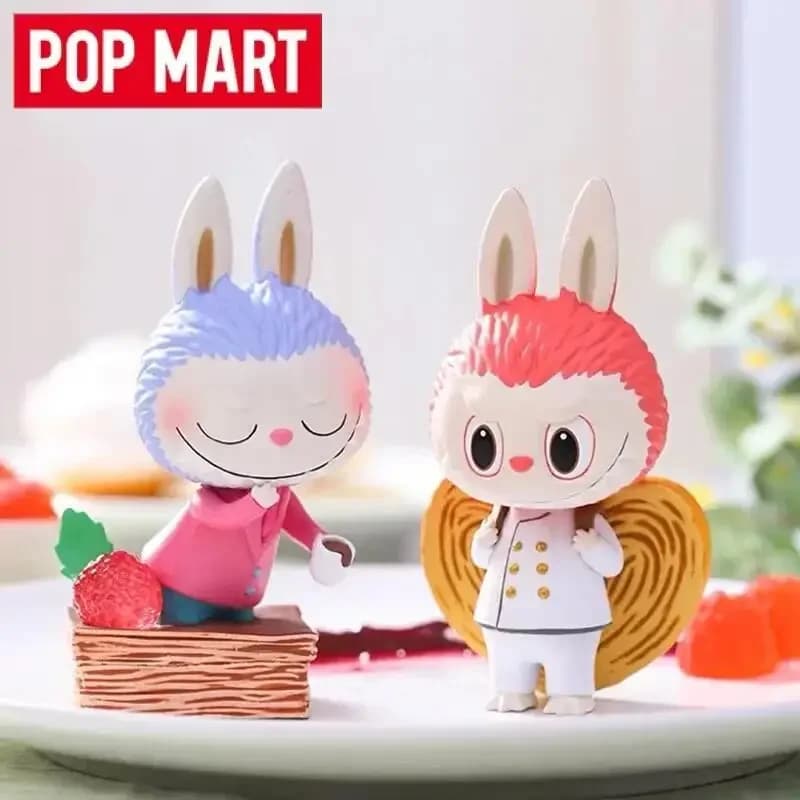 POP MART Labubu Elf Dessert Series Scatola cieca Giocattoli Scatola misteriosa Guess Bag Doll Cute Anime Figure Collezione di ornamenti per il desktop