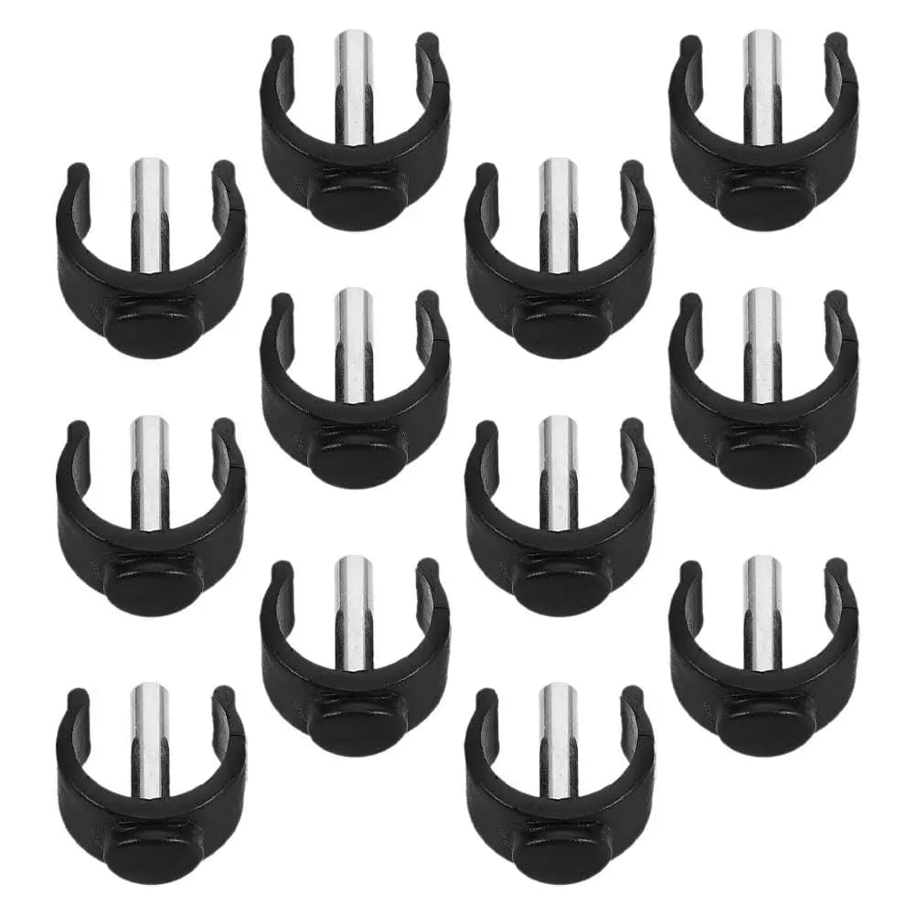 12 Pieces C Clamps for Repair Stroller Sticks, Elevate Lock Force, C Clasp Resistant to Trekking Sticks, Elbows and Trekking Sticks