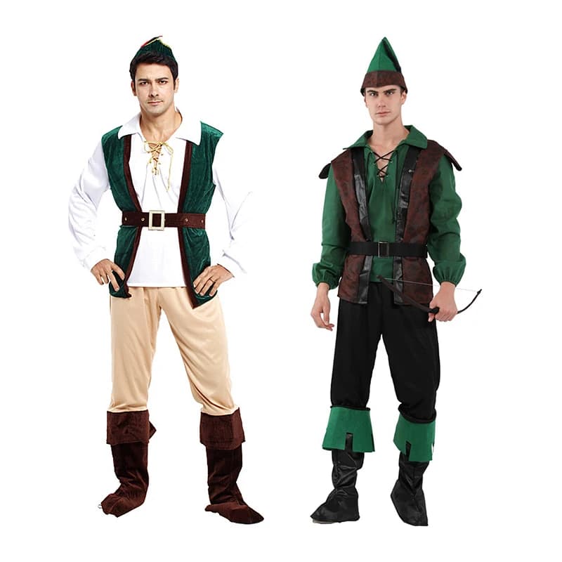 4 stile adulto Peter Pan uomo pirata Cosplay Halloween principe della foresta costume in maschera Natale giungla cacciatore indiana cacciatore