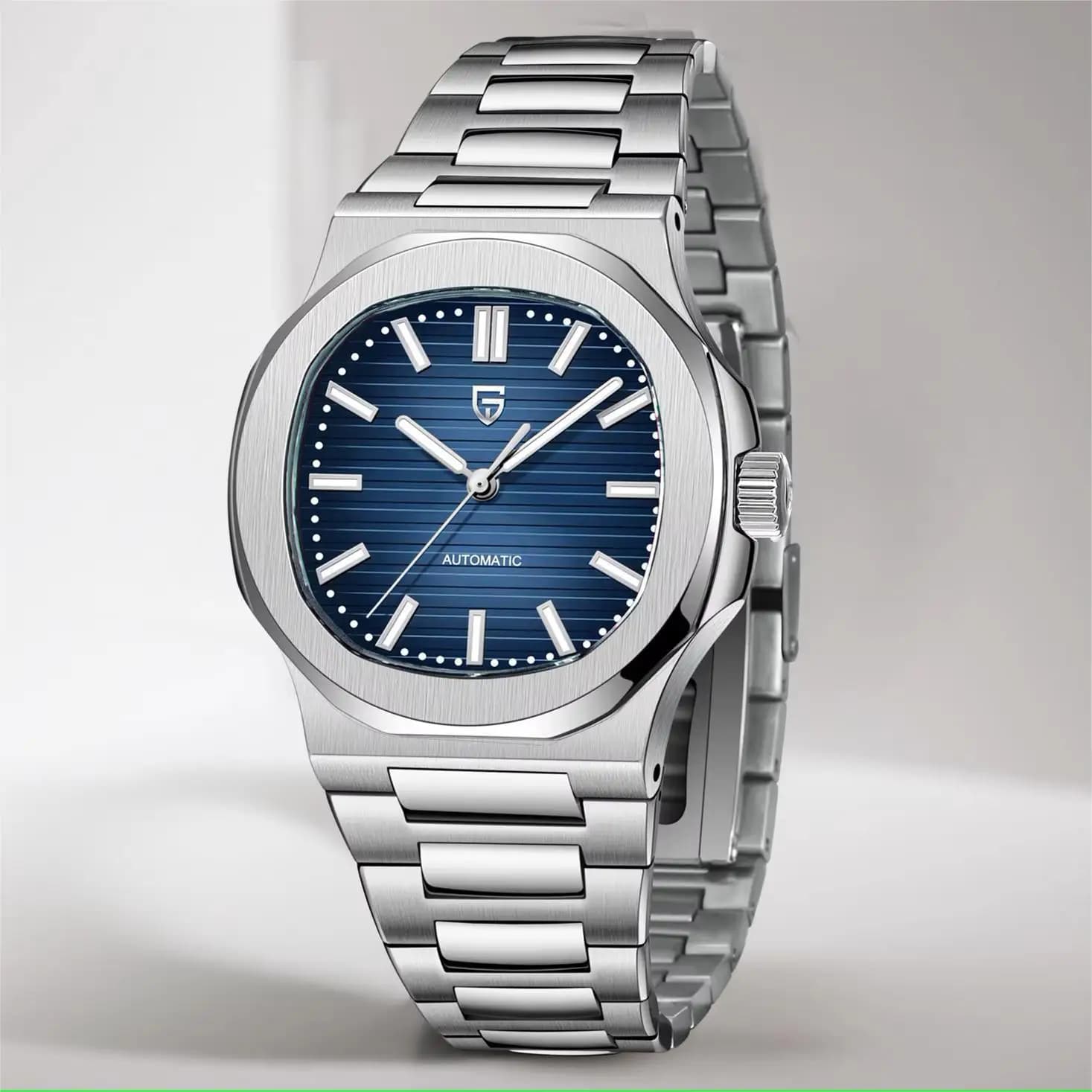 PAGANI DESIGN Sport Elegance Orologio meccanico automatico da uomo ST16 Movt Orologio impermeabile con zaffiro Orologio da uomo luminoso interamente in acciaio 316