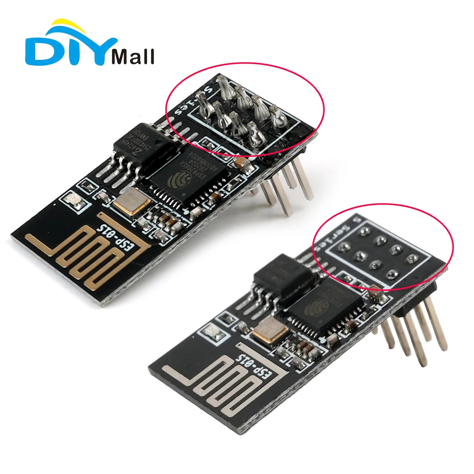 Modulo Ricetrasmettitore Seriale WiFi ESP-01S ESP8266 con 4MB Flash 3.3V Compatibile con Arduino IDE per Progetti IoT