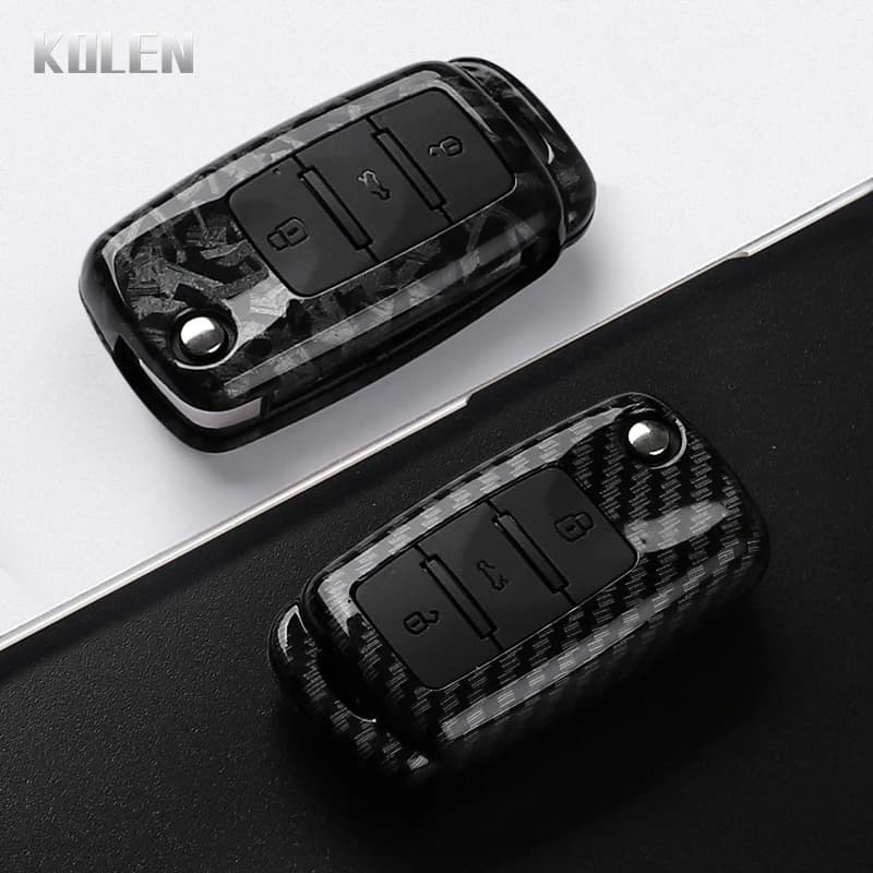 ABS Fob car key protective housing for Volkswagen VW Polo Golf Passat Tiguan Beetle Caddy T5 Up Eos Skoda Octavia Seat Leon Altea
