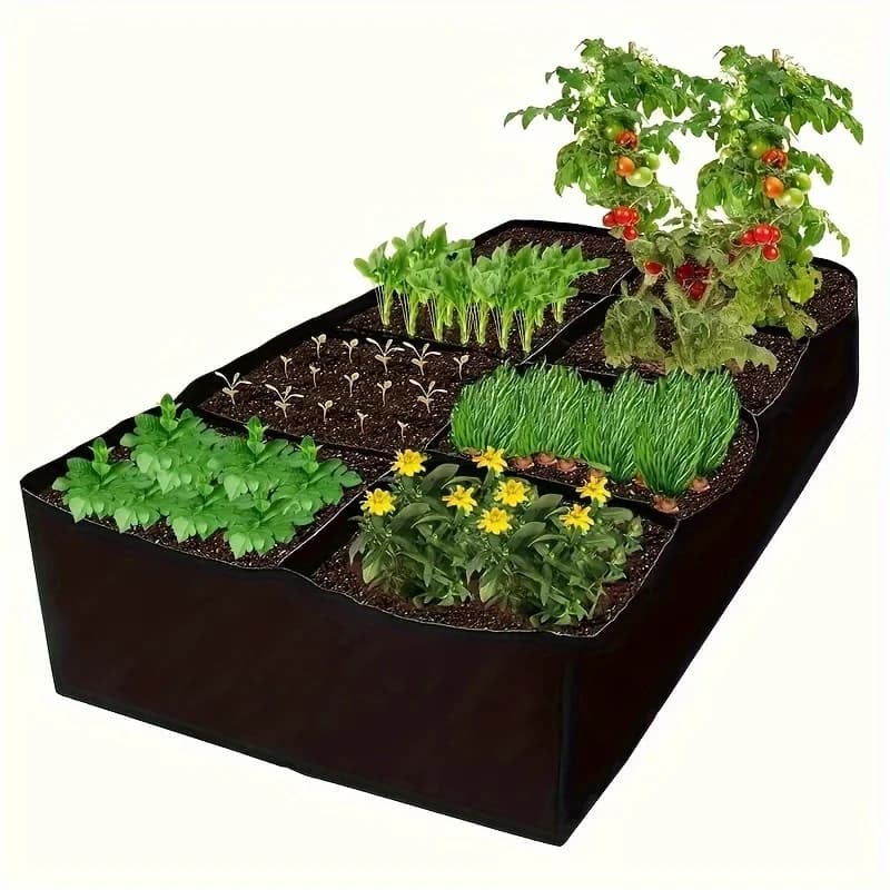 Garden bed, bags for cultivation of plants of 128 gallons and 8 grills, raised beds for breathable planter 3x6FT to grow vegetables, potatoes and flowers