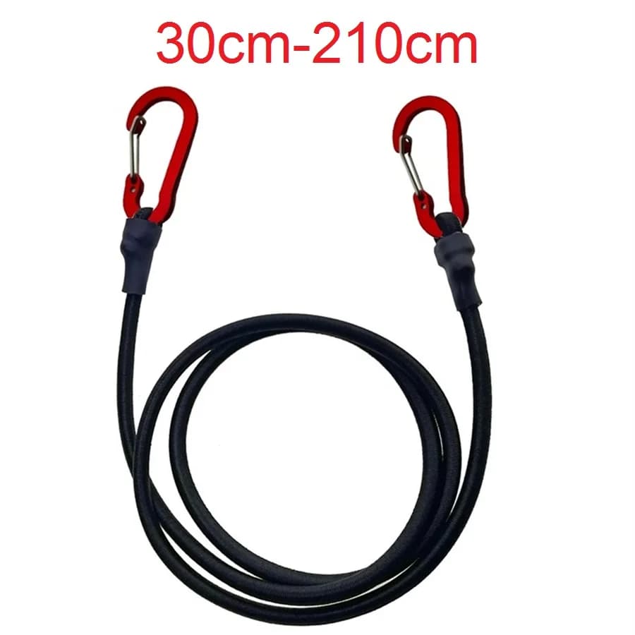 30-210cm 7 Types Stretch Elastic Ropes Latex Bungee Cords With Hooks Lightweight Bikes Tie Car Luggage Packing Roof Rack Strap