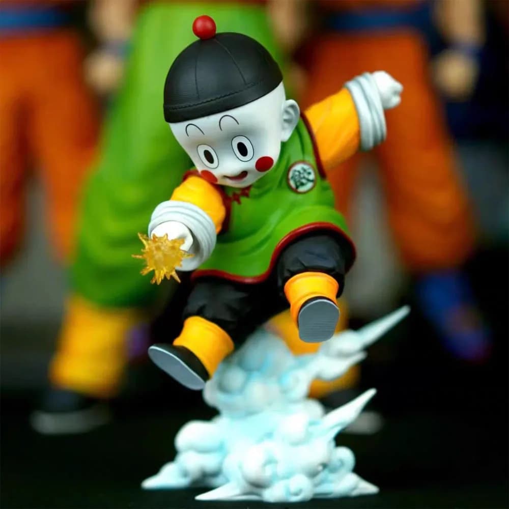Disponibile Nuovo Anime Dragon Ball Figura carina Chiaotzu Action Scene Toy GK Collezione di modelli Decorazione del desktop Regalo bambola per bambini