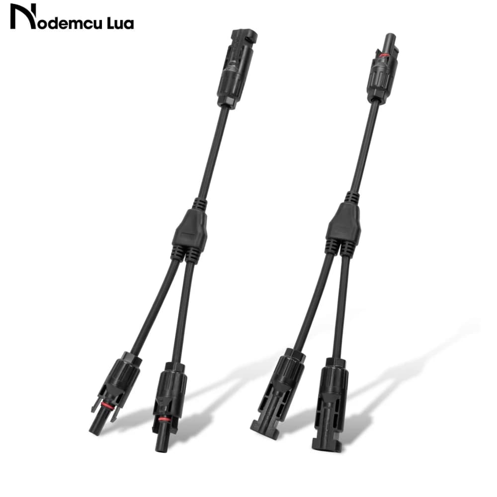 1/2 paia di connettori solari a Y, adattatore parallelo, cavo, kit di strumenti per pannelli solari (M/FF+F/MM)