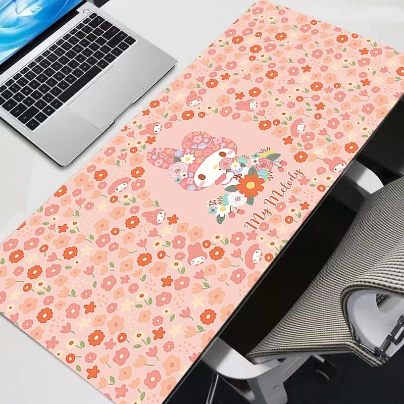 My Melody Game 900x400 mouse pad in rubber, mini PC, durable keyboard, laptop desk mat, game accessories, mousepad