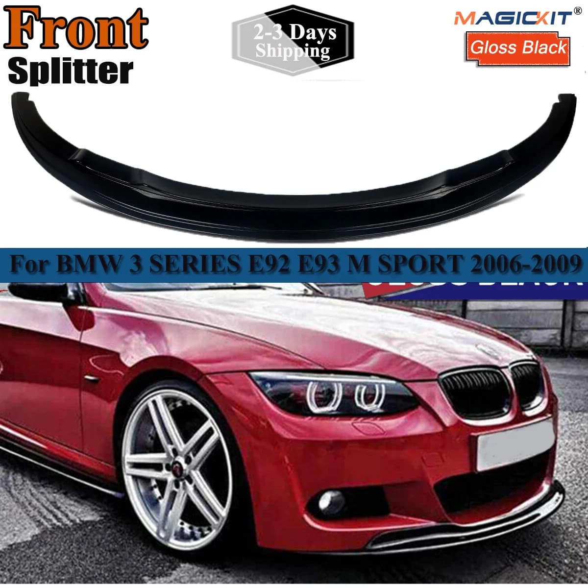 Spoiler Anteriore per BMW Serie 3 E92 E93 Coupé Cabrio 2005-2008, Protezione Diffusore 316i 318i 320d 328i 330i 330d 335i