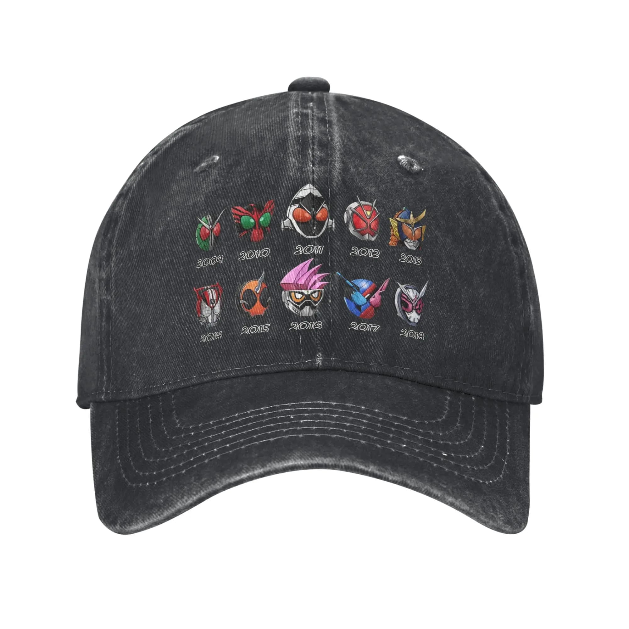 Cappello da baseball Kamen Rider Heisei Era Phase, con visiera protettiva, in cotone, snapback, stile gorras